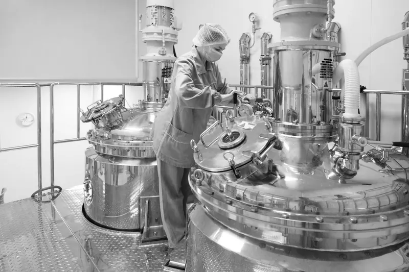 Reaktor in einer pharmazeutischen Produktionsanlage